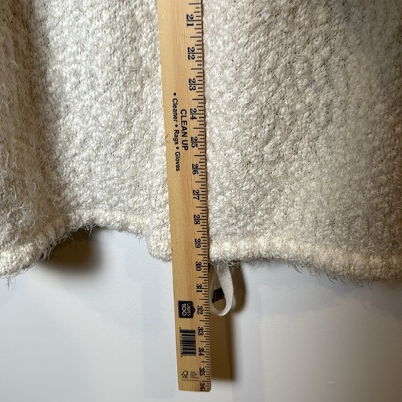 New Directions Studio Women’s Cowl Neck White Sweater With Kangaroo Pocket XL - Picture 8 of 9